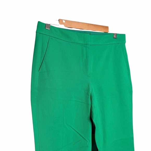 J. Crew Kelly Green Kelsey Cropped Flare Pants Size 8 - Picture 3 of 8